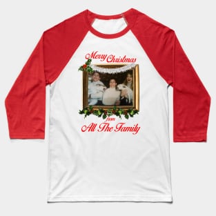 Angry Dogs Merry Christmas From All The Family Baseball T-Shirt